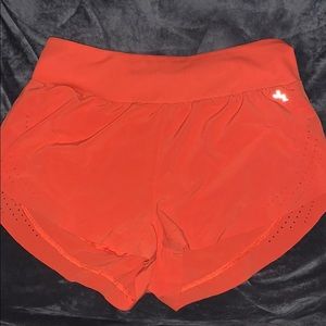 Orange athletic shorts